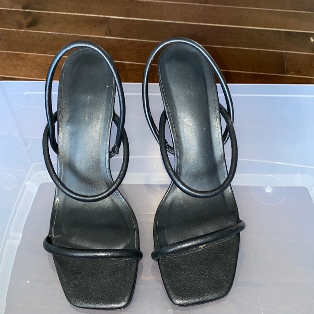 Aldo Karla Heeled Black Sandal
